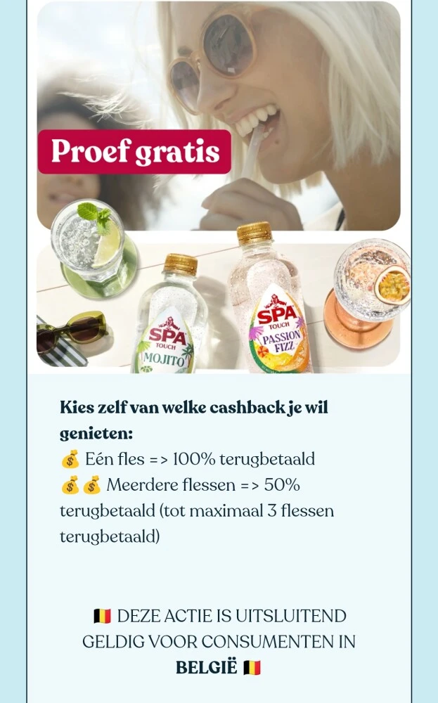 Gratis Spa Touch Cocktails dankzij Hastings!