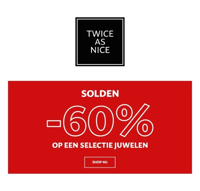 -60% korting op selectie juwelen
