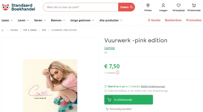 Vuurwerk - Pink edition CD 💝Camille