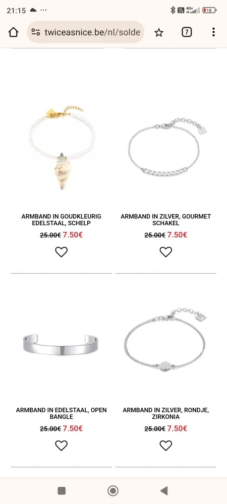 Laatste stuks aan hoge korting