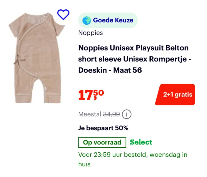 Baby kleding 2+1 Bol