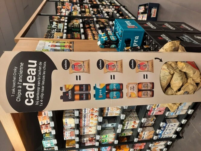 Bij aankoop van Omer, Ypra of LeFort bier zak croky chips gratis