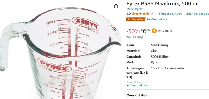 pyrex maatbeker bij amazon be