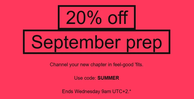 20% extra korting bij ASOS