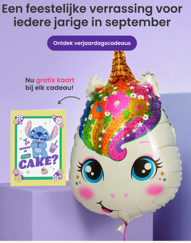 Gratis kaart bij cadeau