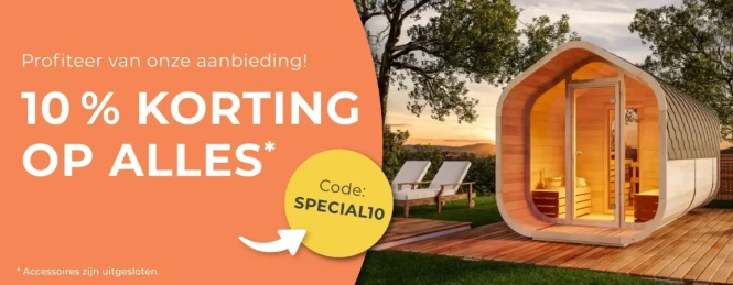 10% korting op alles bij Tuin Huis