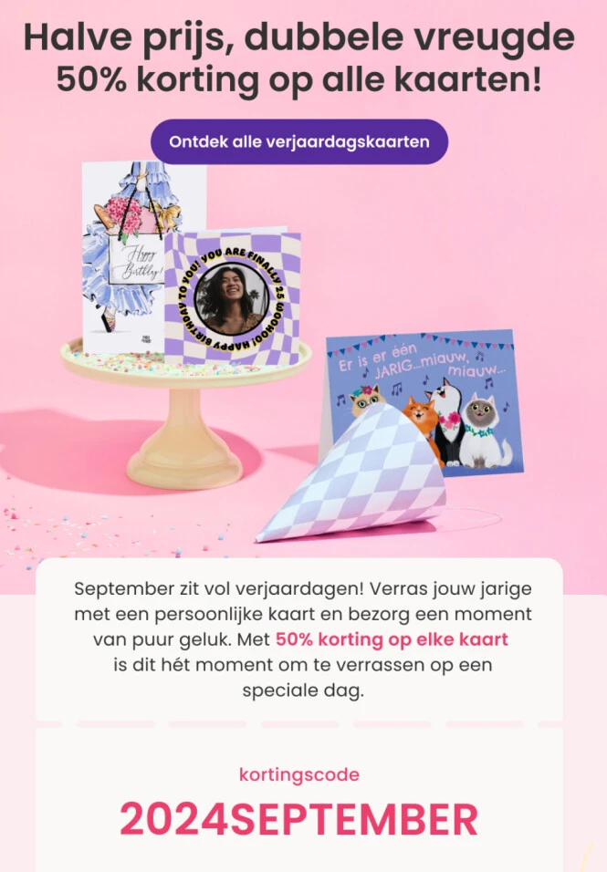 Hallmark korting op kaarten