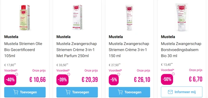 Tot -51% op Mustela verzorging voor baby & mama 👩‍👧