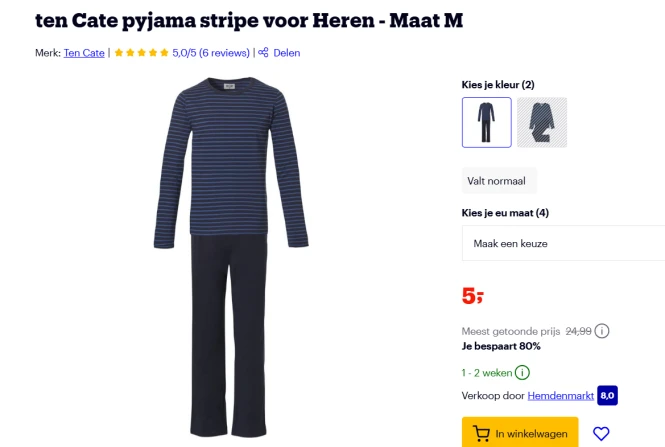 pyama bij bol