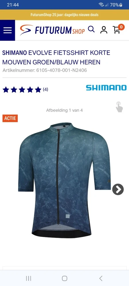 Shimano Evolve Fietsshirt Korte Mouwen Heren