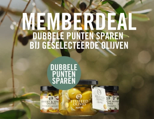 Dubbele punten voor members Oil&Vinegar op selectie olijven 🫒