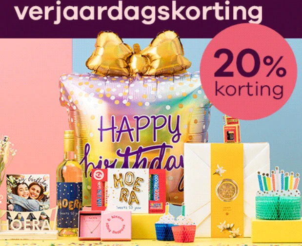 -20% verjaardagskorting bij Greetz 🎉