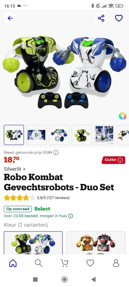 Duoset robots nu aan promoprijs!