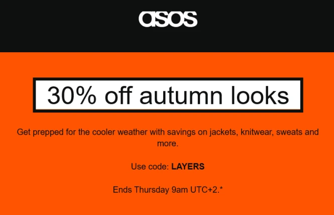 30% extra korting bij ASOS