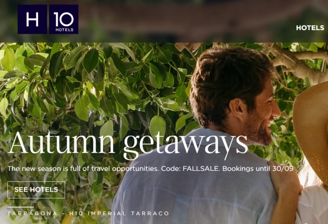 Tot 15% korting bovenop de sale bij de H10 Hotels