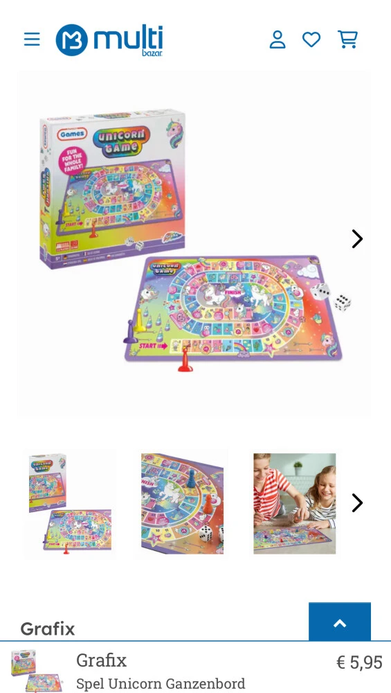 Unicorn ganzenbord