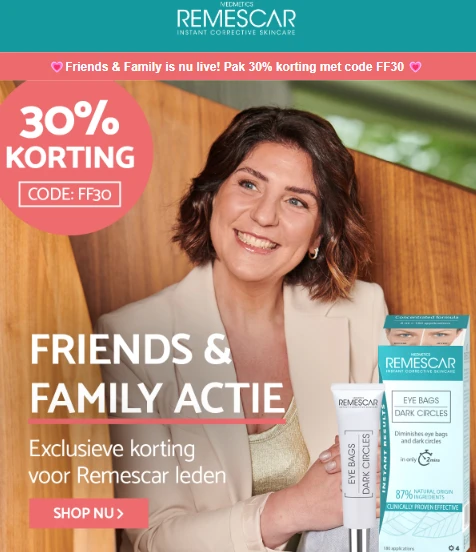 30% korting bij remescar