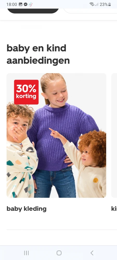 Hema baby- en kinderkleding 30%