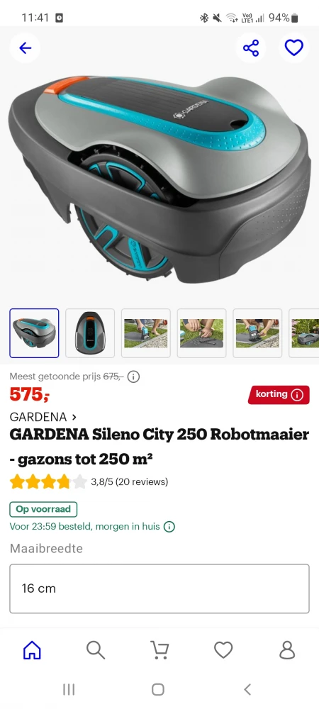 Gardena maairobot