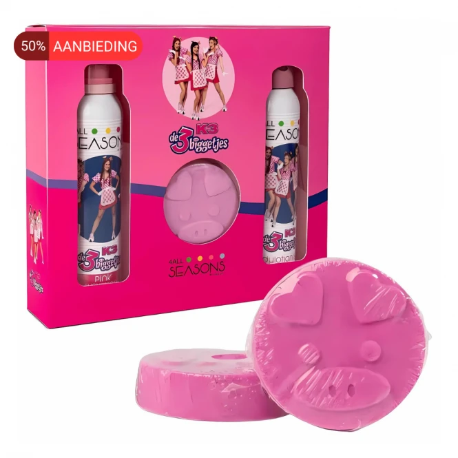 Geschenkdoos K3 - 3 Biggetjes + GRATIS extra bruisbal