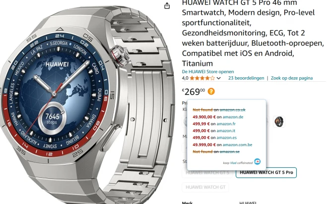 huawei horloge
