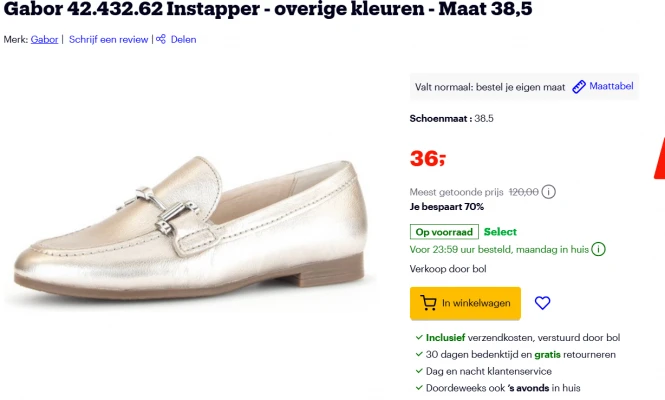 schoenen gabor bij bol