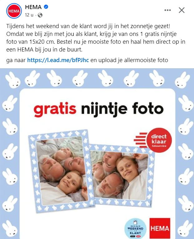 Gratis foto Nijntje bij Hema 🐰 Weekend van de Klant