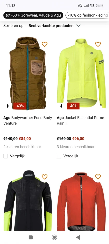 tot -60% op Gorewear, Vaude & Agu bij as adventure
