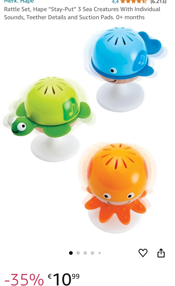 Rattle set - Rammelaar set 👶 €10,99 i.p.v. €16,99