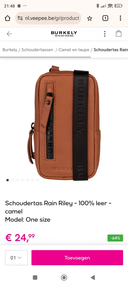 Burkely handtassen en portefeuilles tot 70% korting!