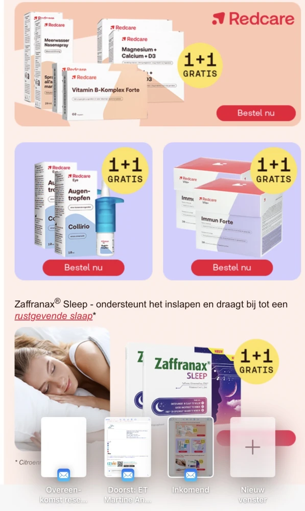 Farmaline 1+1 actie