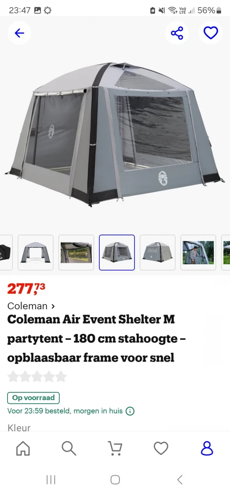 Partytent/shelter Coleman