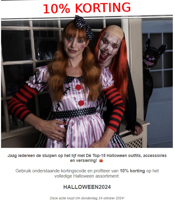 -10% op Halloween assortiment 👻 bij Feest Bazaar 🎃