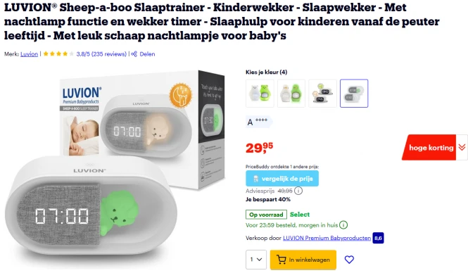 LUVION® Sheep-a-boo Slaaptrainer
