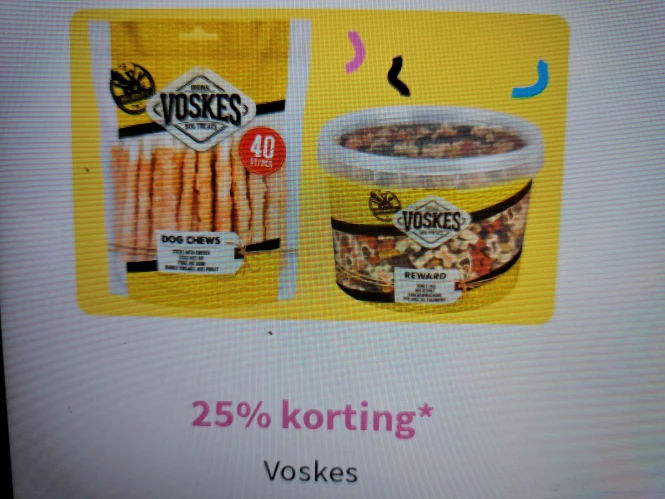 25% korting Voskes