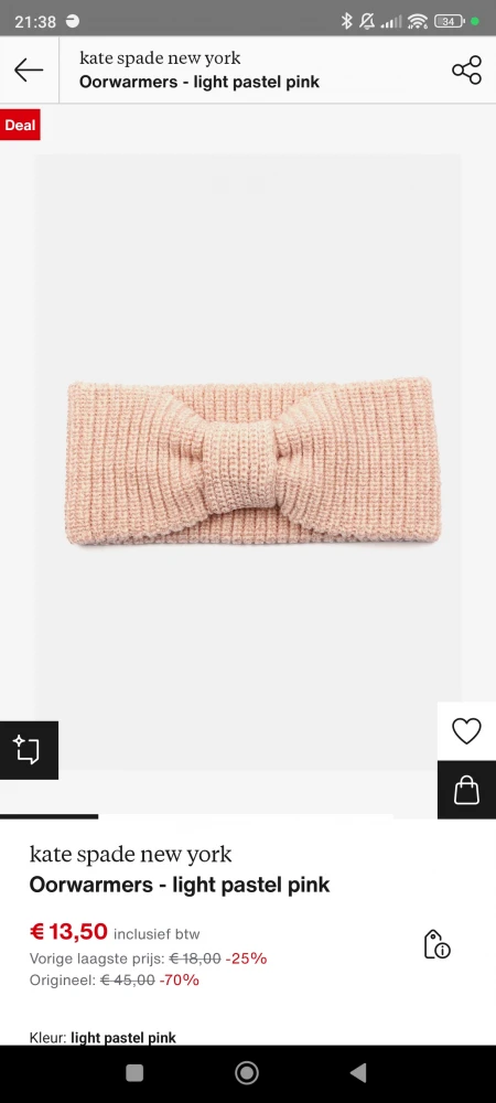 Kate spade oorwarmers