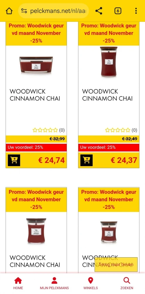 Woodwick geur v/d maand