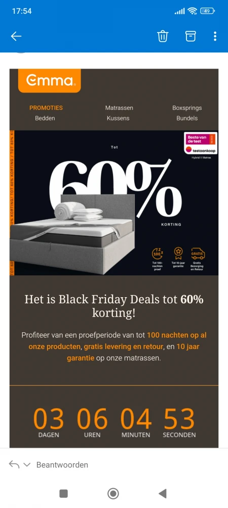 Tot -60% bij emma