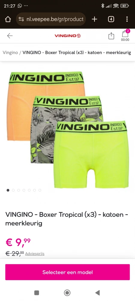 Vingino boxershorts (3 stuks)