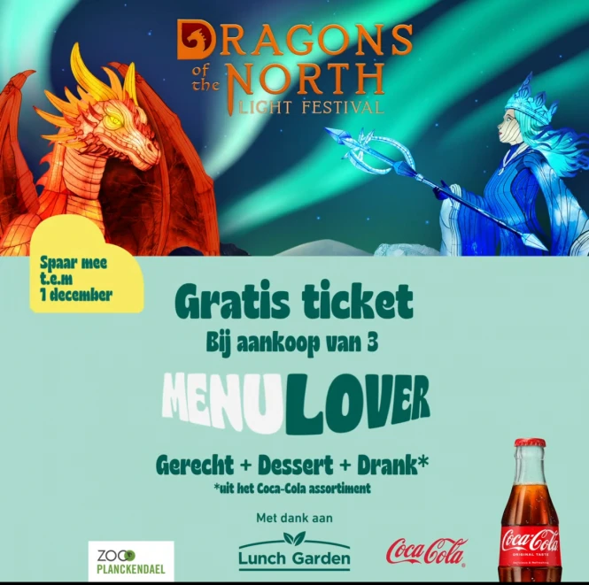 lichtfestival Dragons of the North gratis ticket