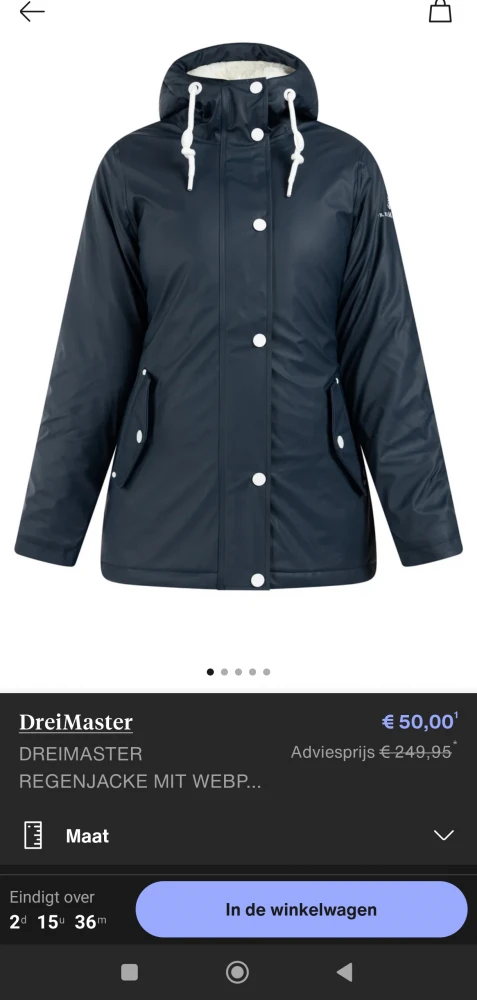 Driemaster jas