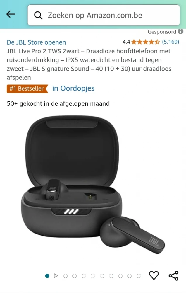 JBL Live Pro 2 TWS Zwart