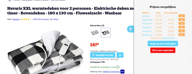 deken met warmte