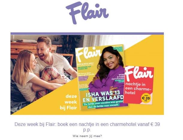 een nachtje in een charmehotel vanaf € 39 p.p. dankzij Flair
