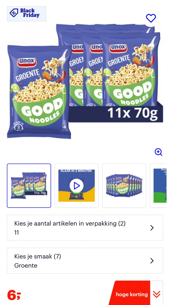 Unox groente