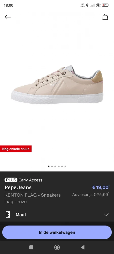 Pepe jeans sneakers voor 19€!