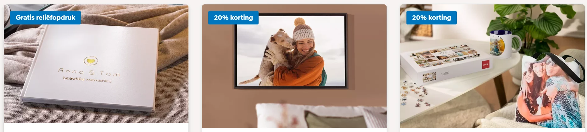 20% korting op fotoproducten bij Cewe