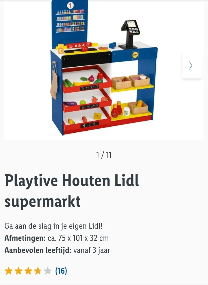 Playtive Houten Lidl supermarkt