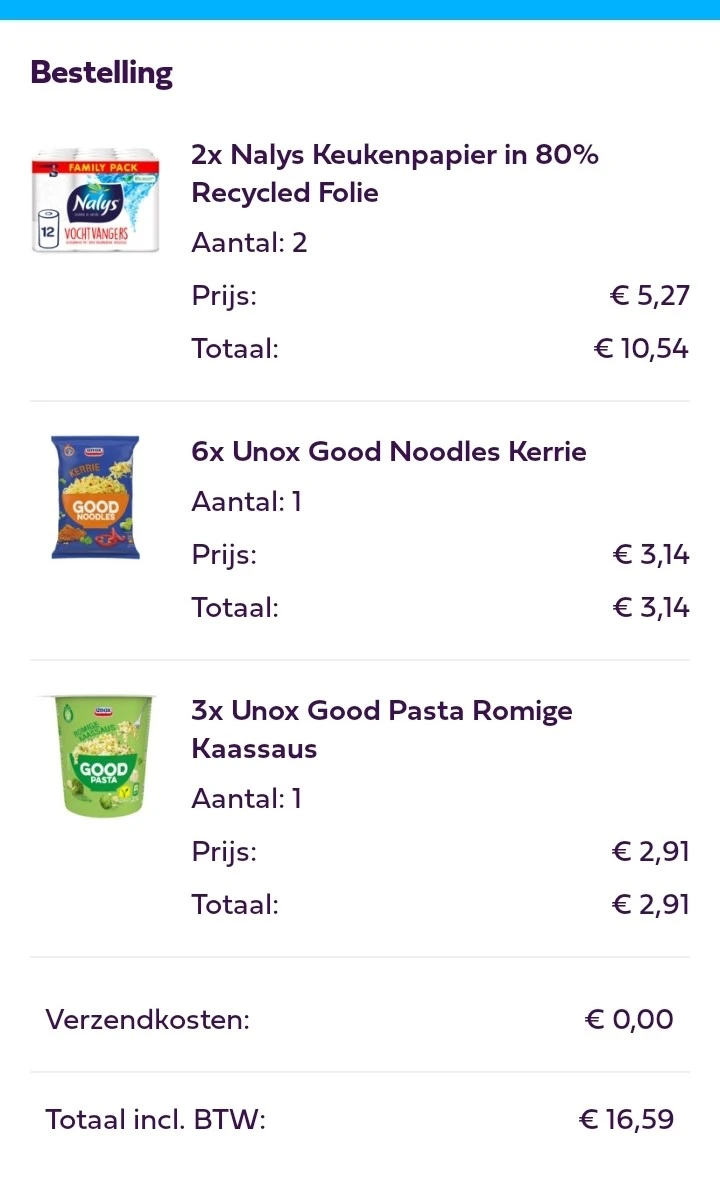Nalys & Unox via de Plein app