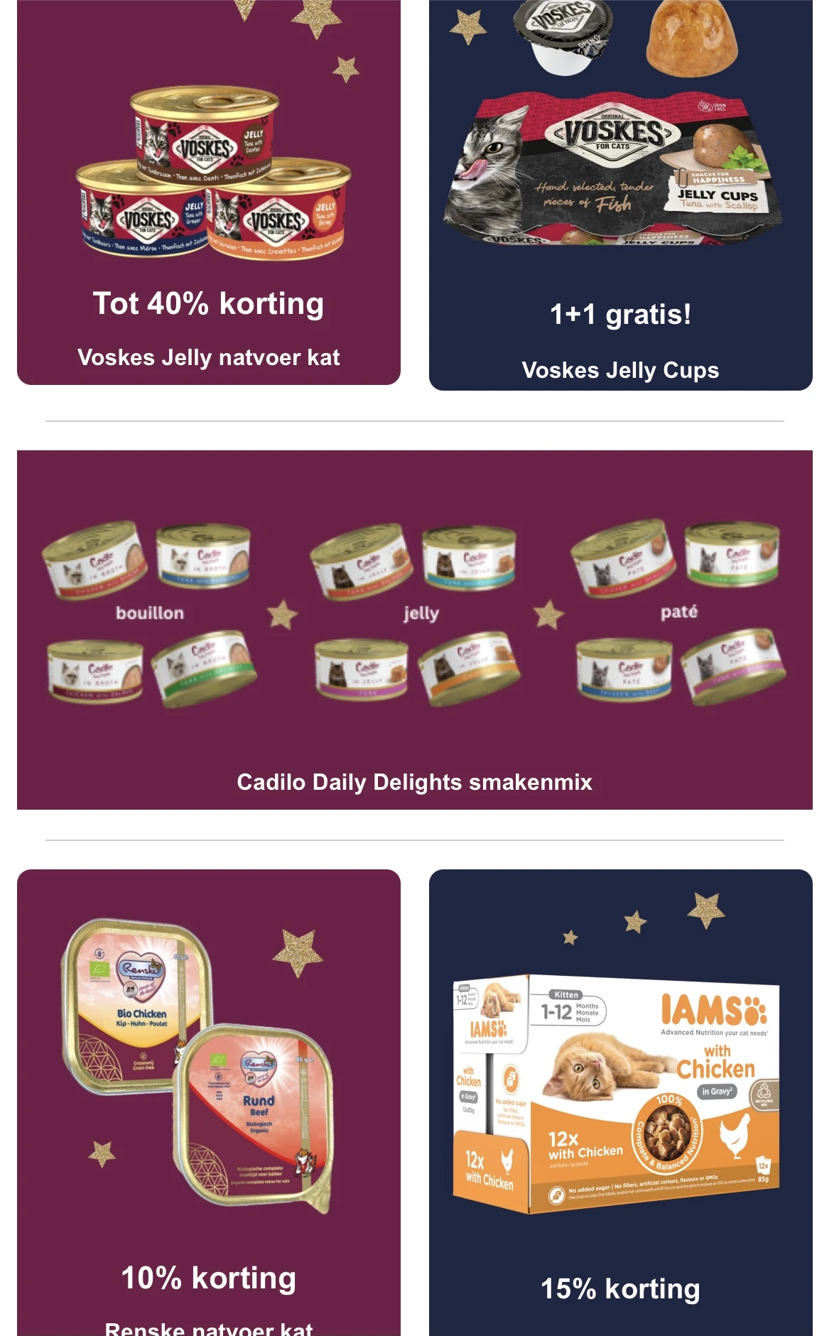 Voskes Yelli, nat kattenvoer